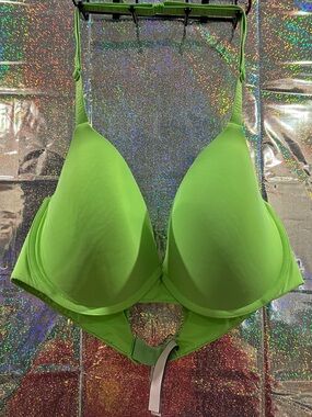 Victoria’s Secret Neon Green Push Up Bra Size 38D
